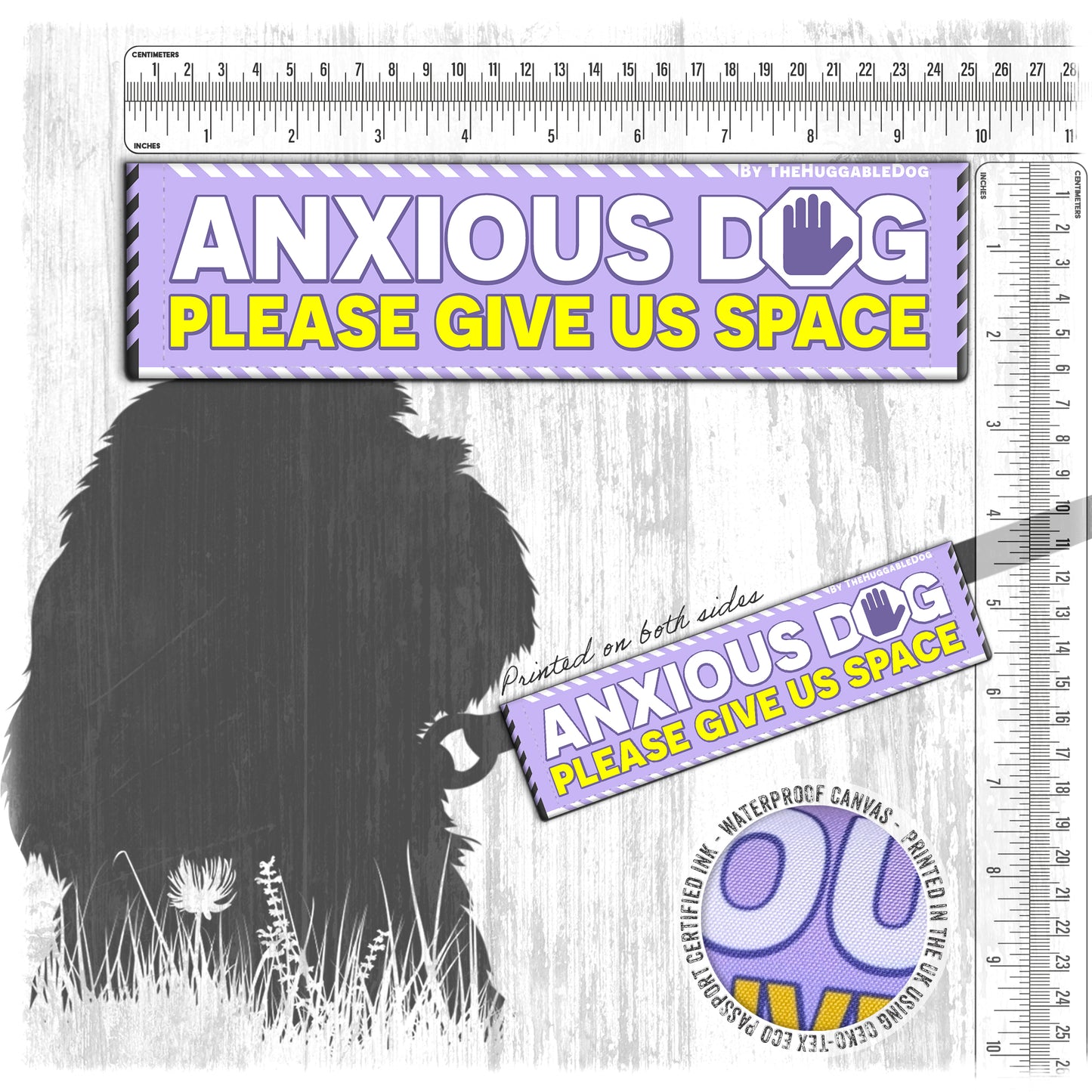 27-"ANXIOUS DOG, please give us space".