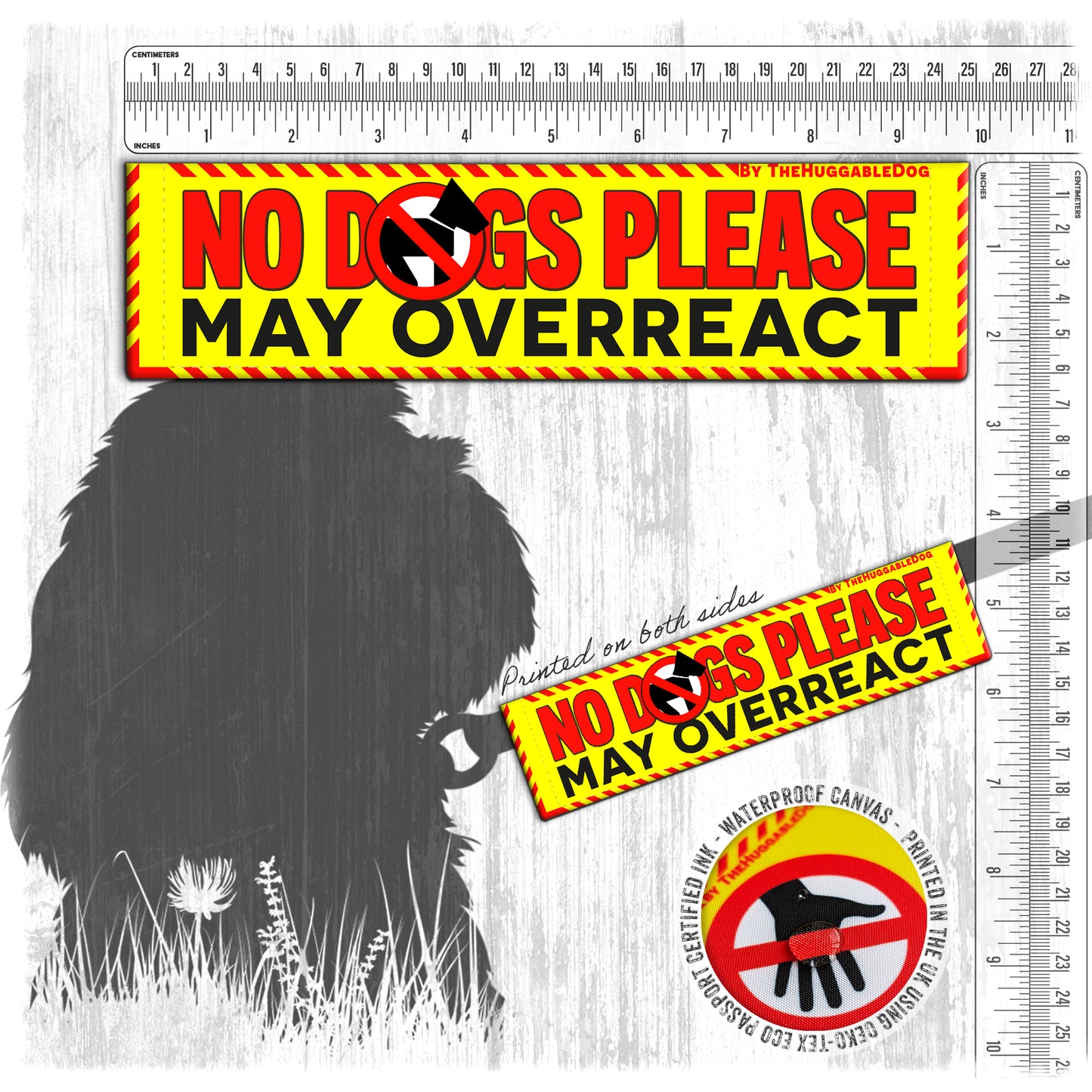 "NO DOGS PLEASE, various".