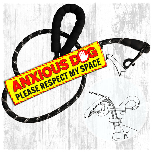 127-"ANXIOUS DOG, please respect my space".