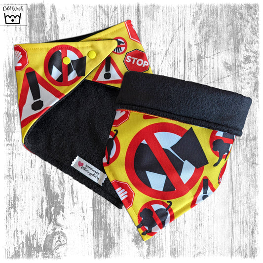 Advisory winter DOG bandanas.