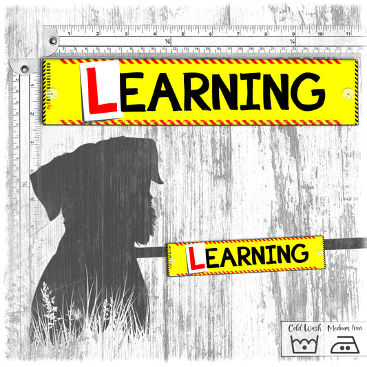"Learning". Leash sleeve for dog training.