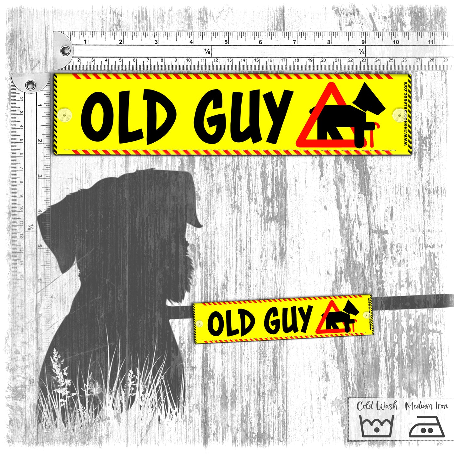 "OLD GUY". Leash sleeve for old dogs.