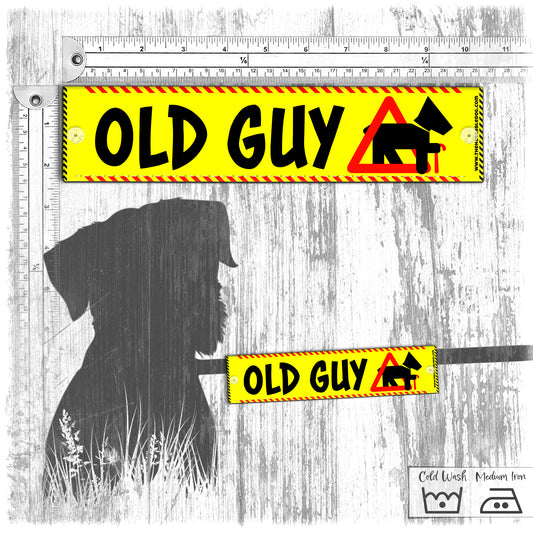 "OLD GUY". Leash sleeve for old dogs.
