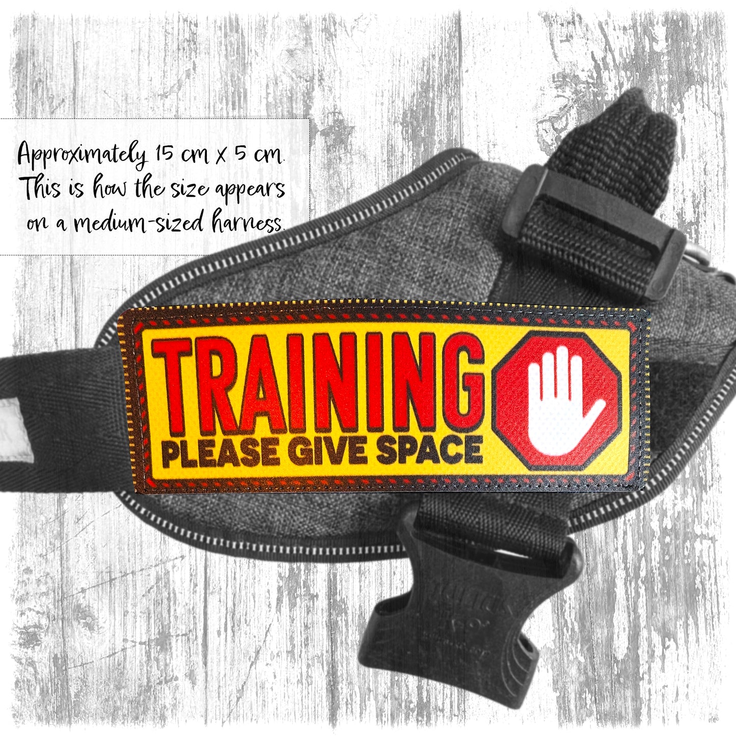 "TRAINING, please give space". Supplied as a SINGLE item so you can mix and match.