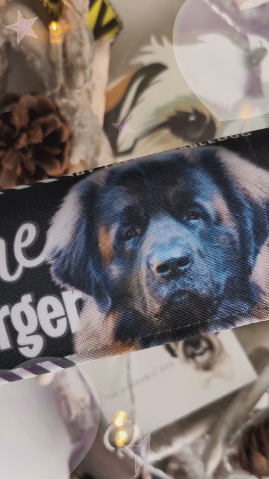 Custom made. Sleeves for dog leashes, just the way you like.