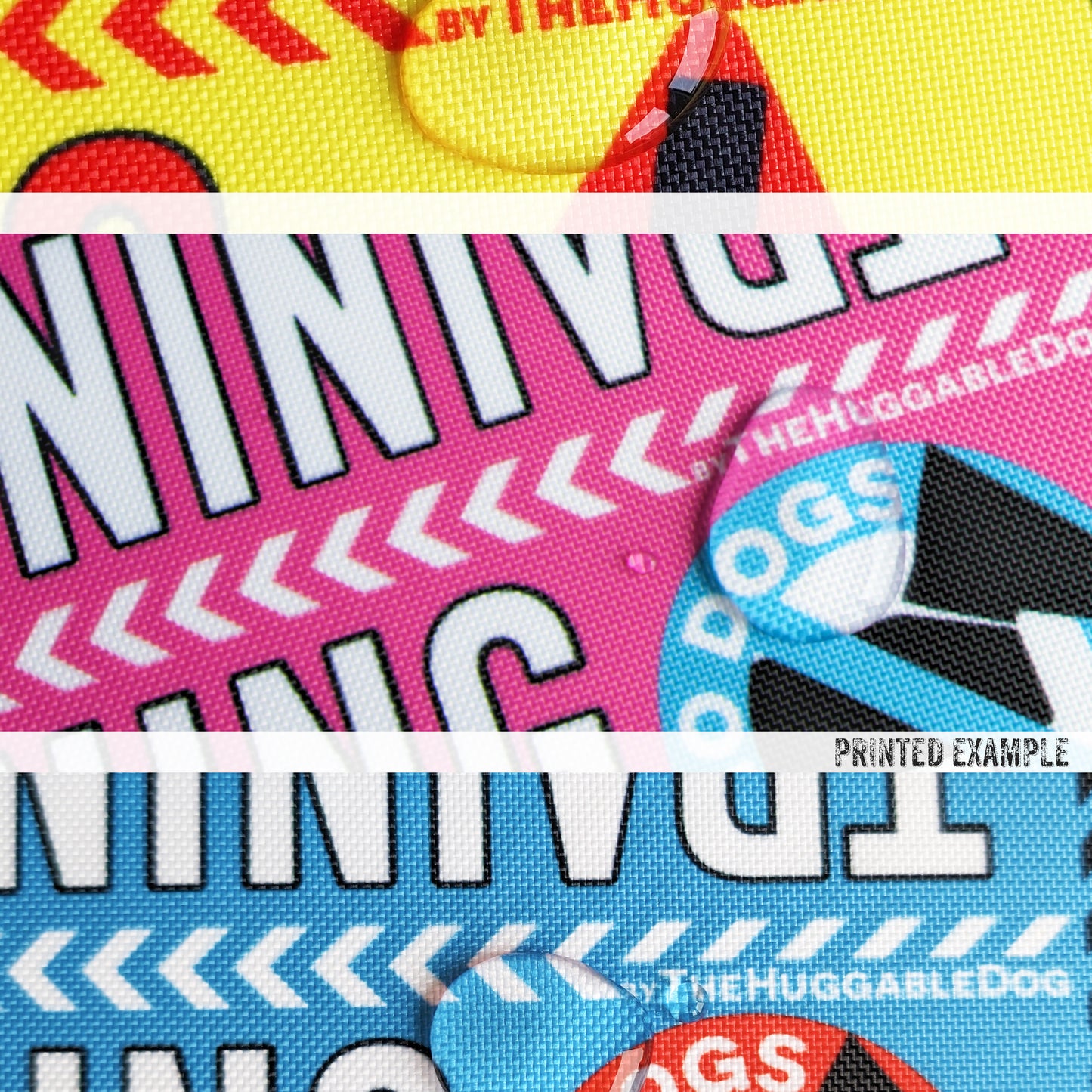 "ANXIOUS, please give space". Mini Leash sleeve for dog training.