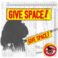 06-"GIVE SPACE!". Warning leash sleeves for dogs.
