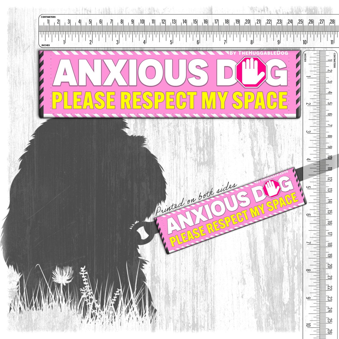 127-"ANXIOUS DOG, please respect my space".