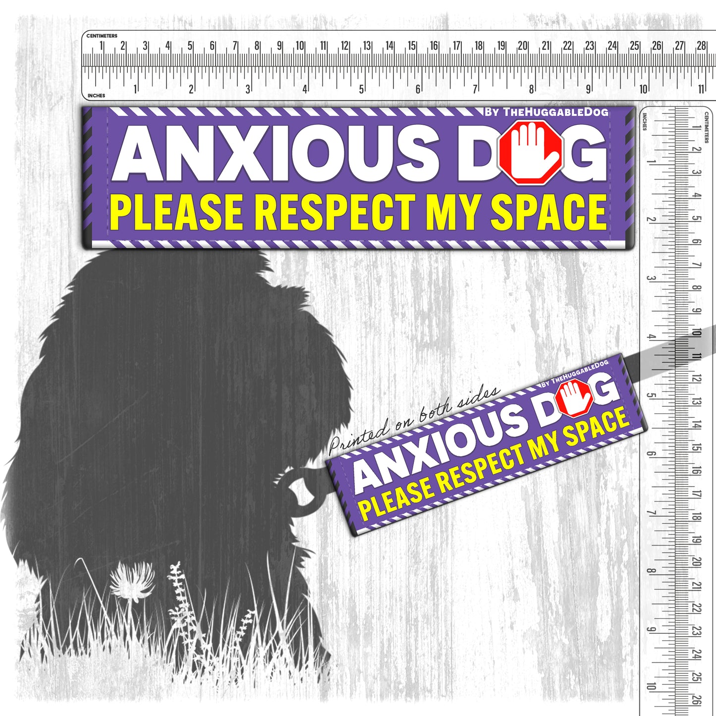 127-"ANXIOUS DOG, please respect my space".