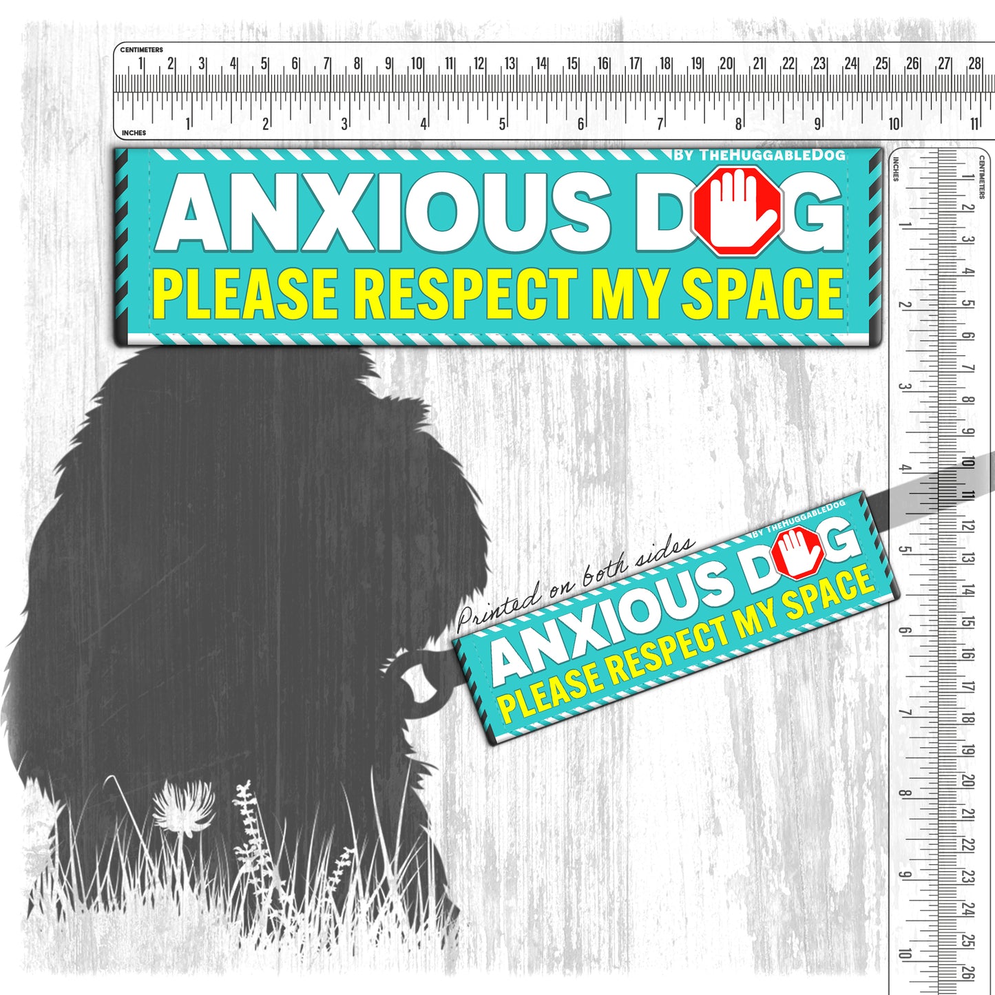 127-"ANXIOUS DOG, please respect my space".