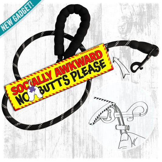 131-"SOCIALLY AWKWARD, no butts please".