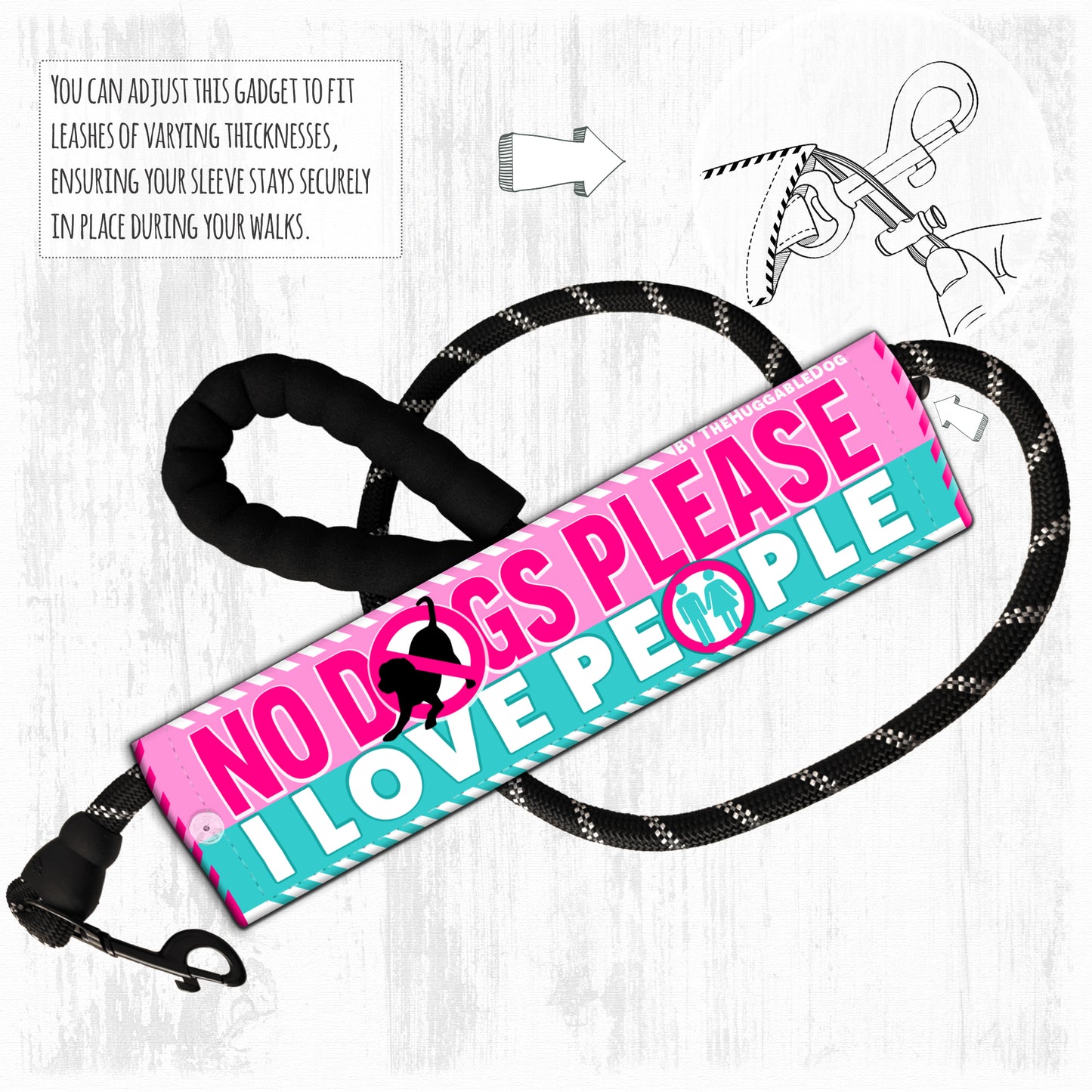 "NO DOGS please, I love people".