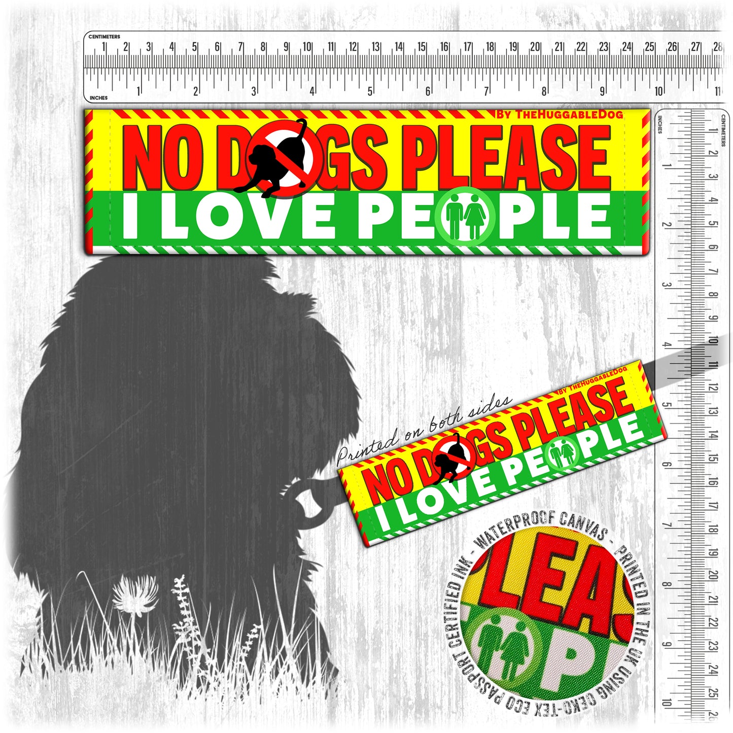 "NO DOGS please, I love people".