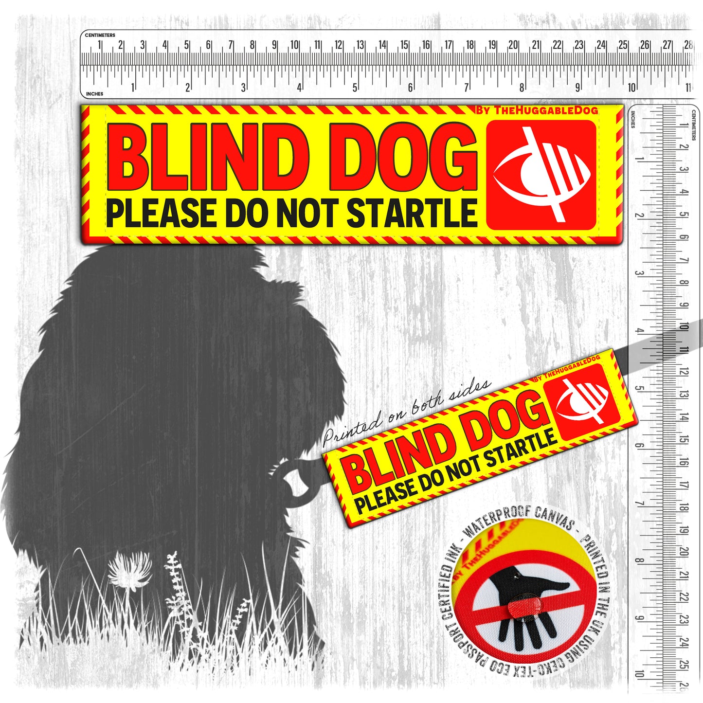 31-"BLIND dog, please do not startle".