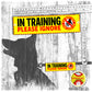 "IN TRAINING, please IGNORE", do not pet. Training Leash sleeves.