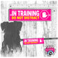 "Training, do not distract". Dog training Leash sleeves.