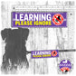 "LEARNING, please IGNORE", do not pet. Warning covers for dogs leashes. Dog training Leash sleeves.