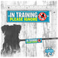 "IN TRAINING, please IGNORE", do not pet. Warning covers for dogs leashes.