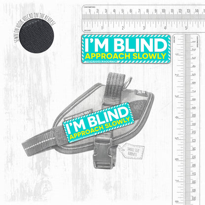 I'M BLIND, approach slowly. SMALL Size.