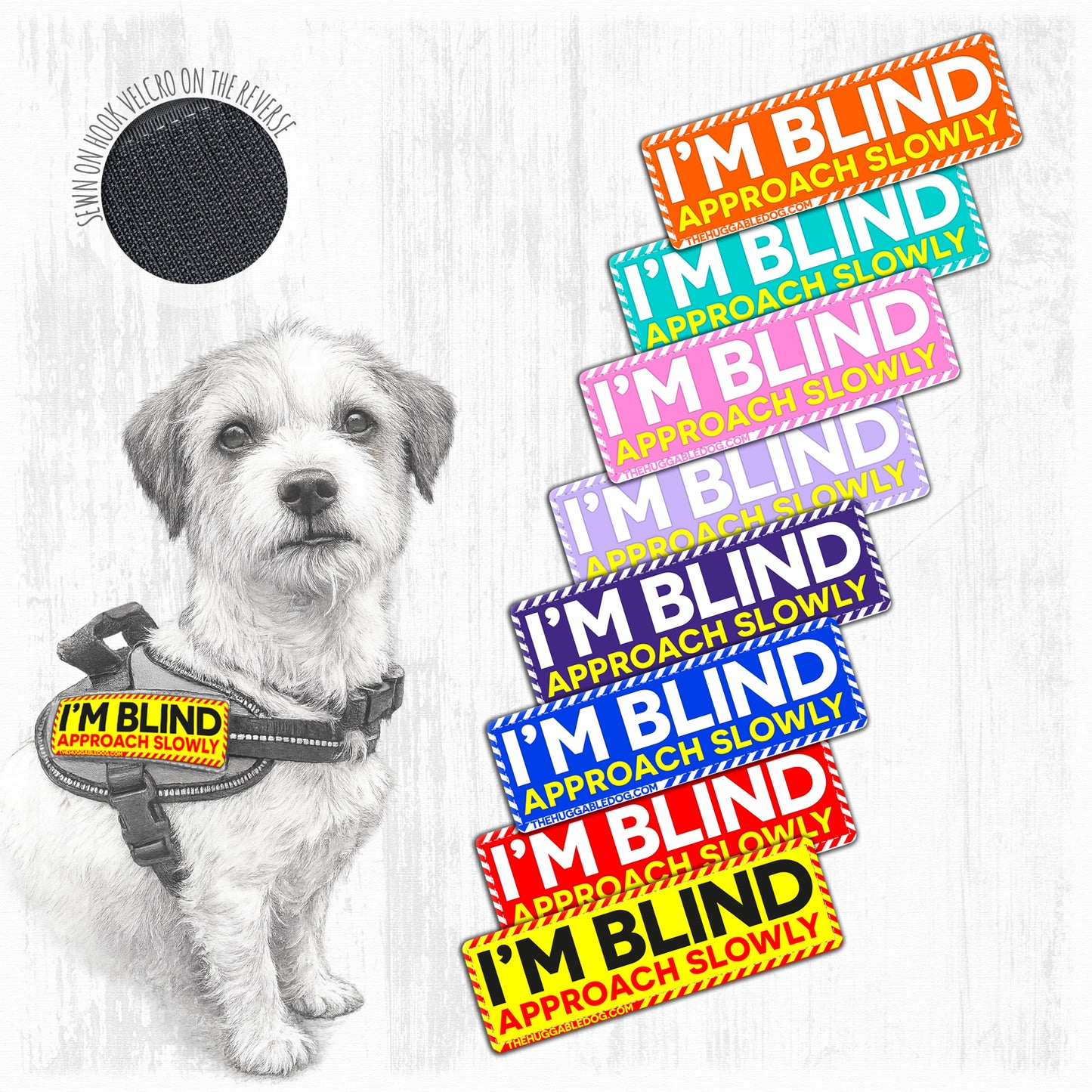 I'M BLIND, approach slowly. SMALL Size.