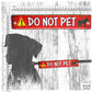 "Do not pet". Leash sleeve for dogs.