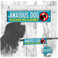 "ANXIOUS DOG, please no games". Warning leash sleeve for dogs.