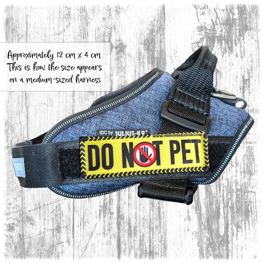 "DO NOT PET". Supplied as a SINGLE item so you can mix and match.