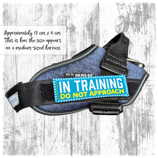 "In training, so not approach". Supplied as a SINGLE item so you can mix and match.