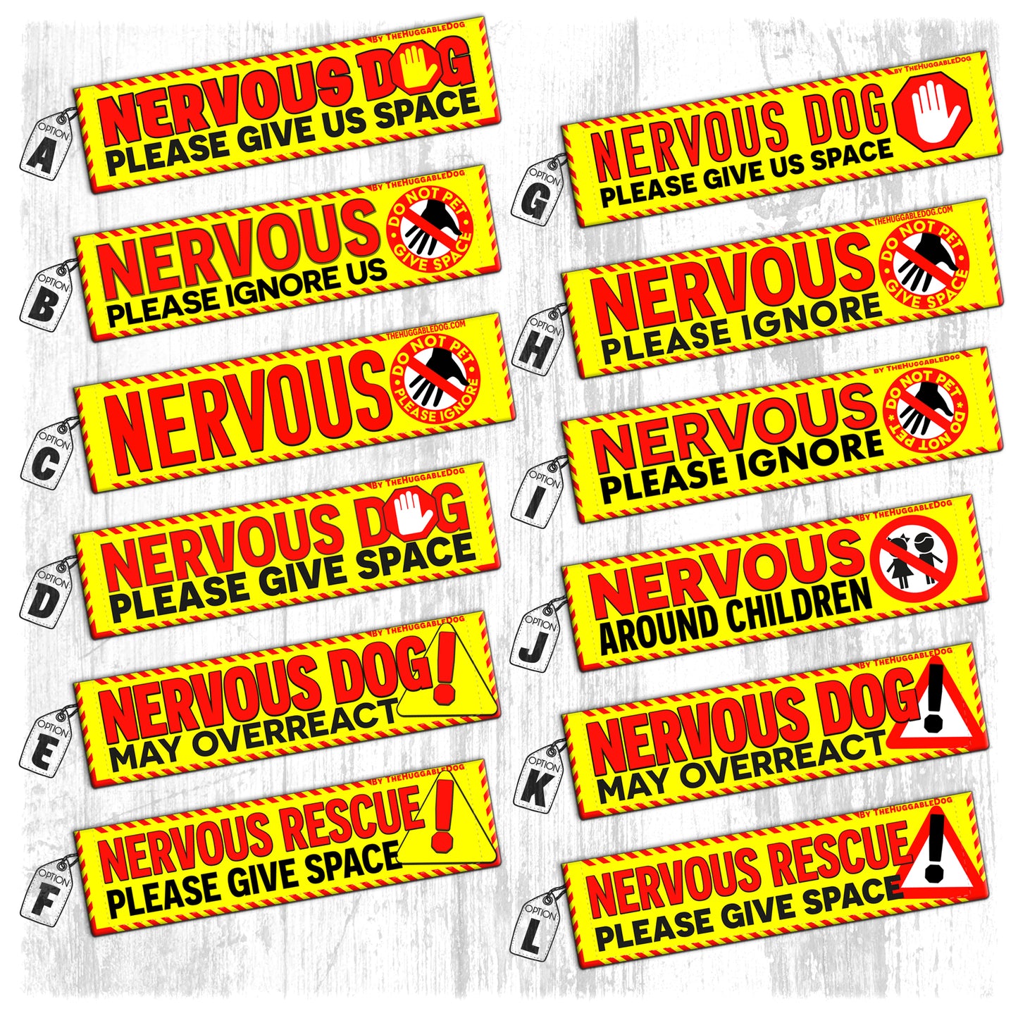 "NERVOUS DOG, various".