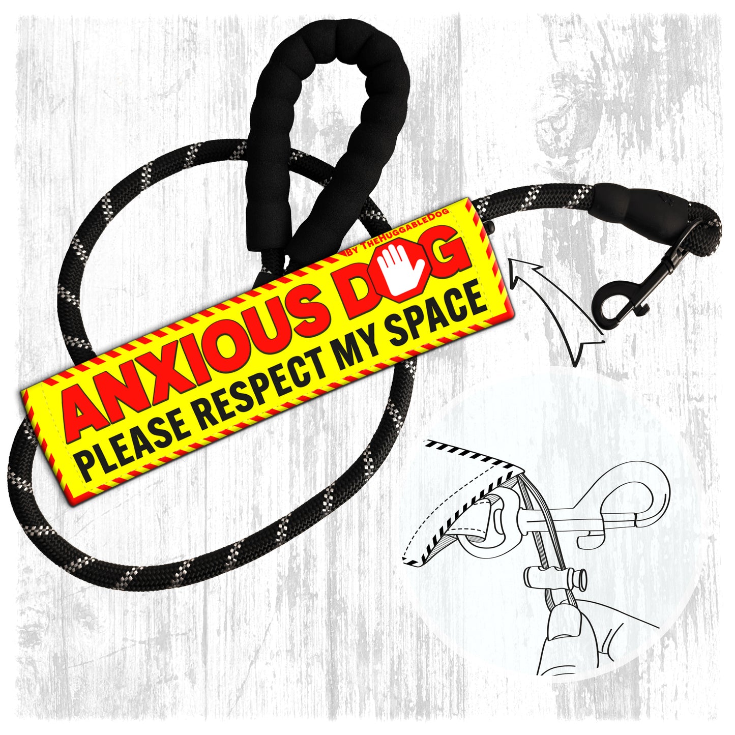 127-"ANXIOUS DOG, please respect my space".