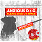 "Anxious dog, please give us space". Leash sleeve for dogs.