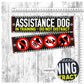 56. "Assistance Dog, IN TRAINING- do not distract". Leash sleeve for dog training.