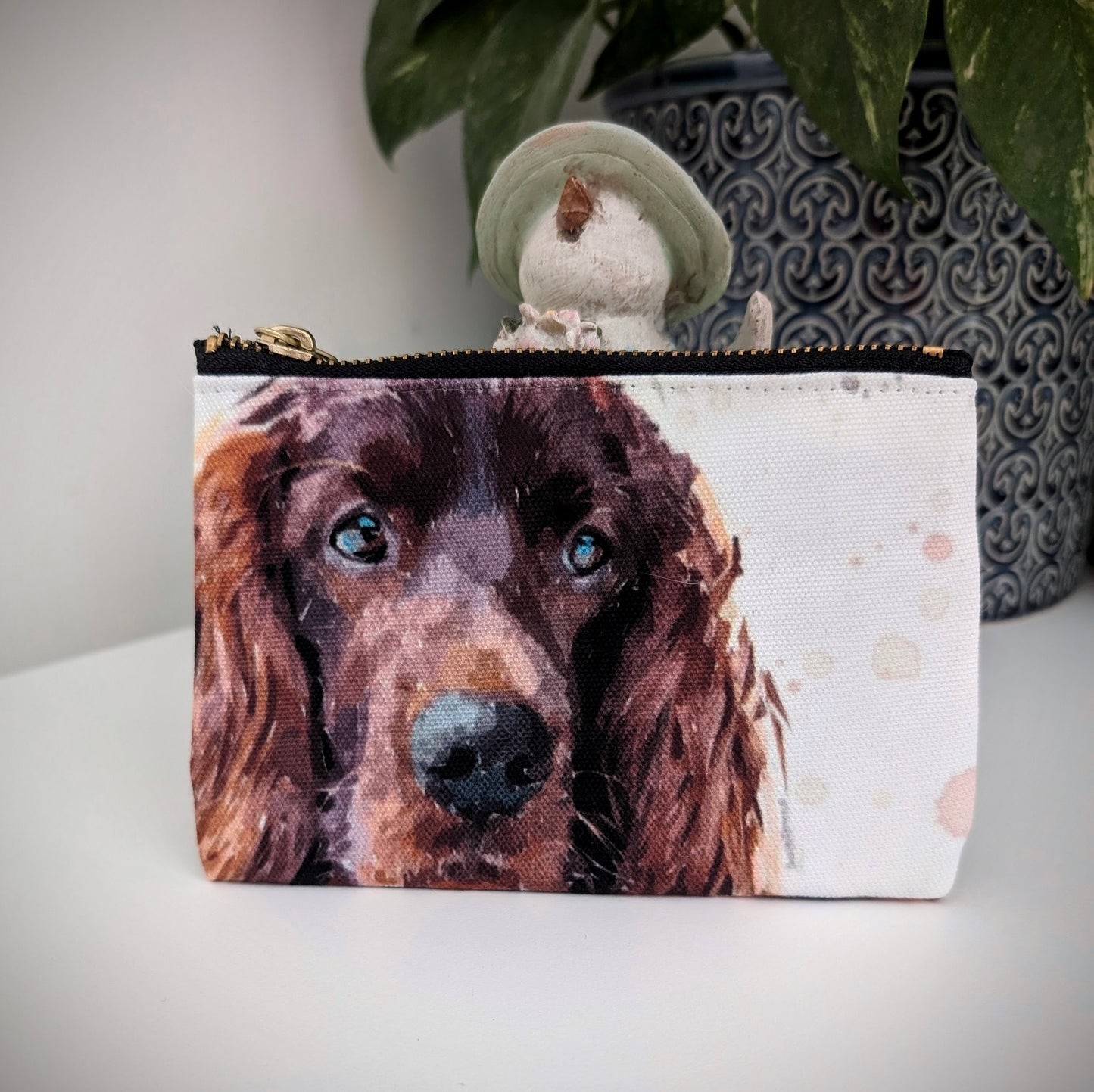 Irish Setter Zipper Pouch (15X10cm.)