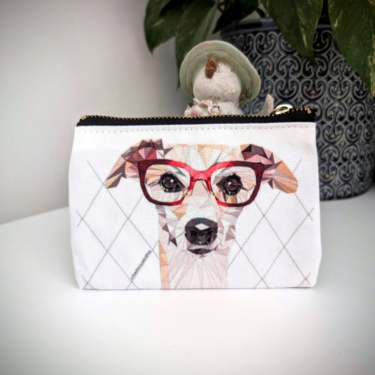 Whippet Zipper Pouch (15X10cm.)