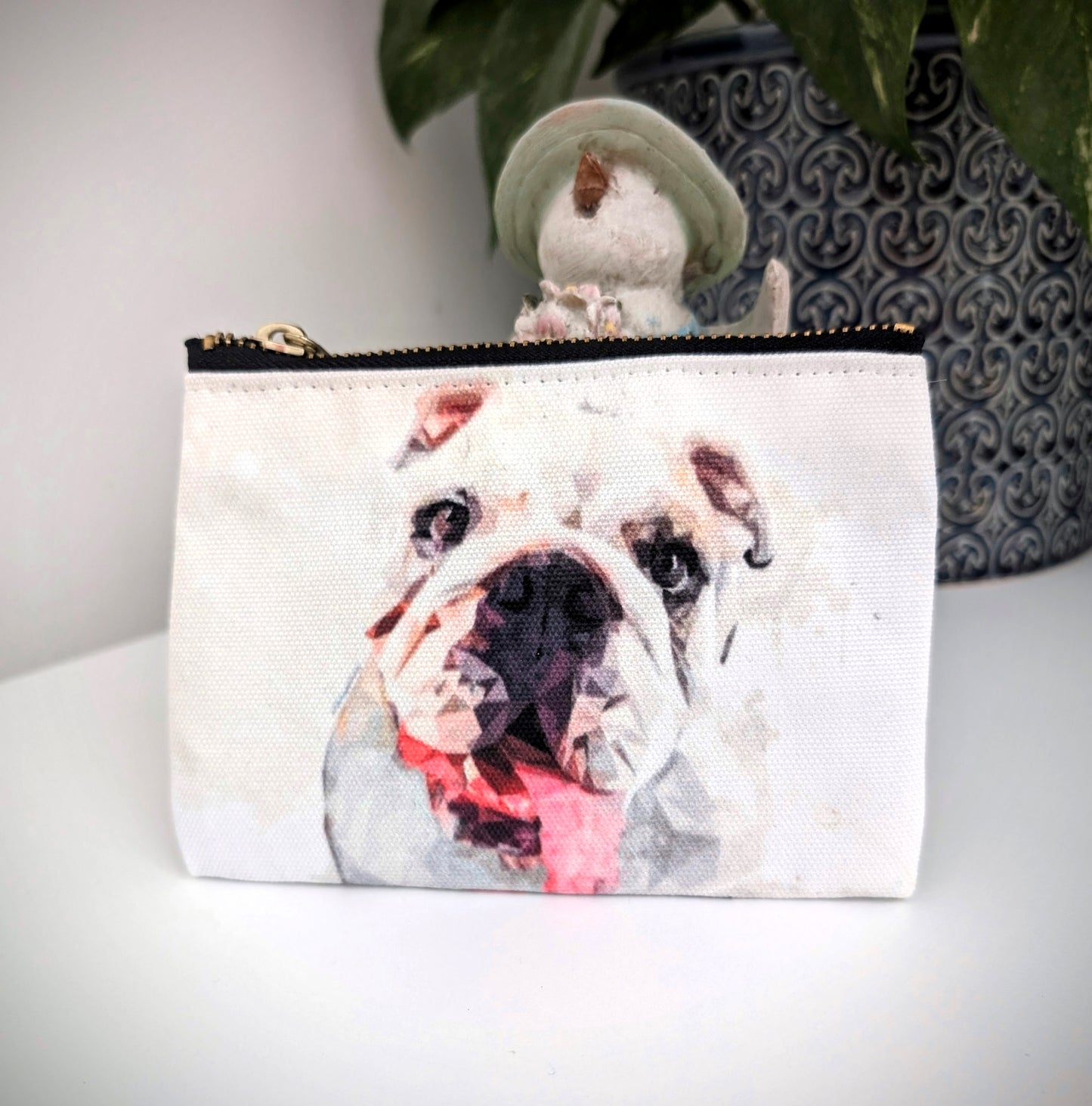 English Bulldog Zipper Pouch (15X10cm.)