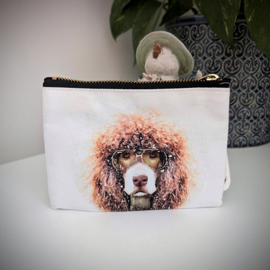 Poodle Zipper Pouch (15X10cm.)