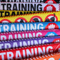 "Training, do not distract", plus signs on the other side. Dog training Leash sleeves.