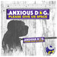 "Anxious dog, please give us space". Leash sleeve for dogs.