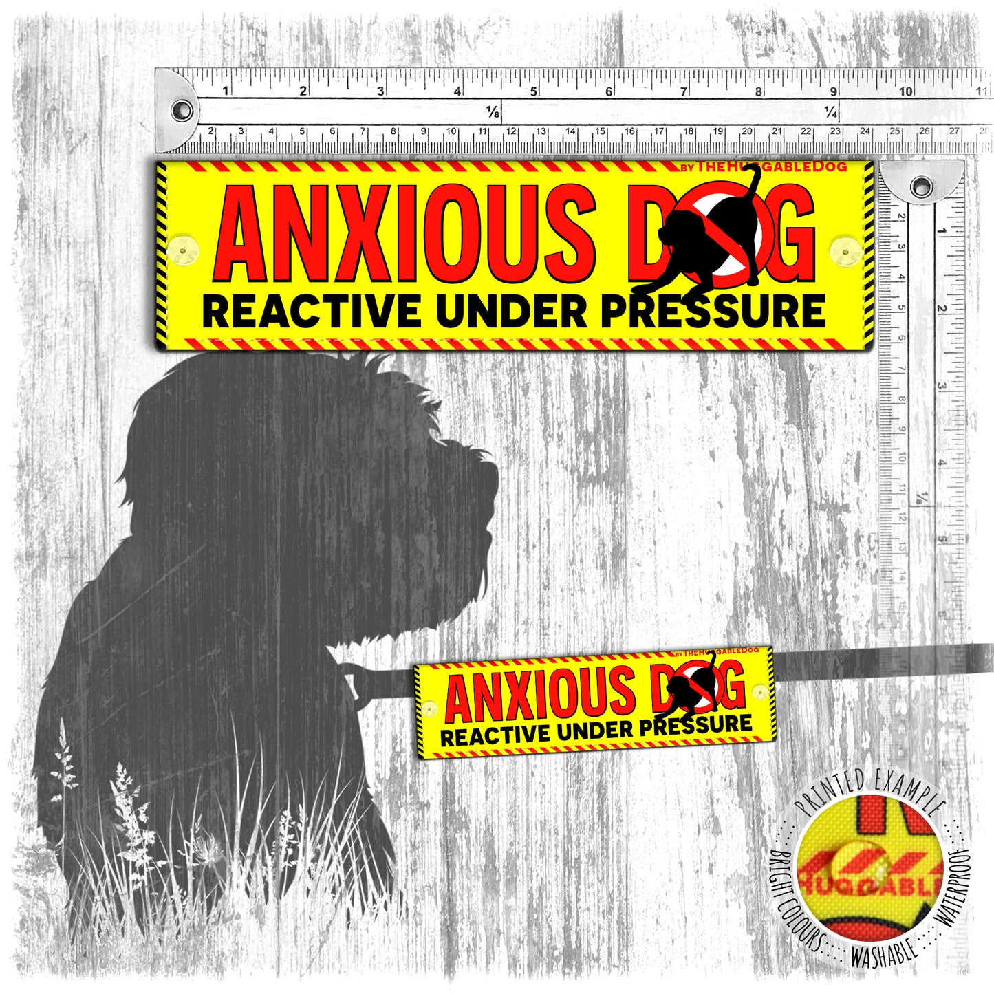 "Anxious dog, reactive under pressure". Leash sleeve for dogs.