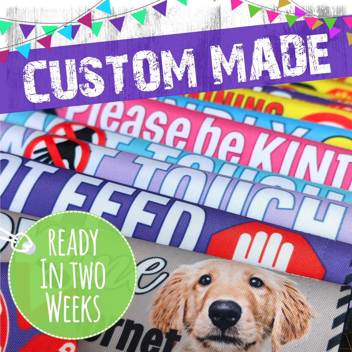 Custom made. Sleeves for dog leashes, just the way you like.