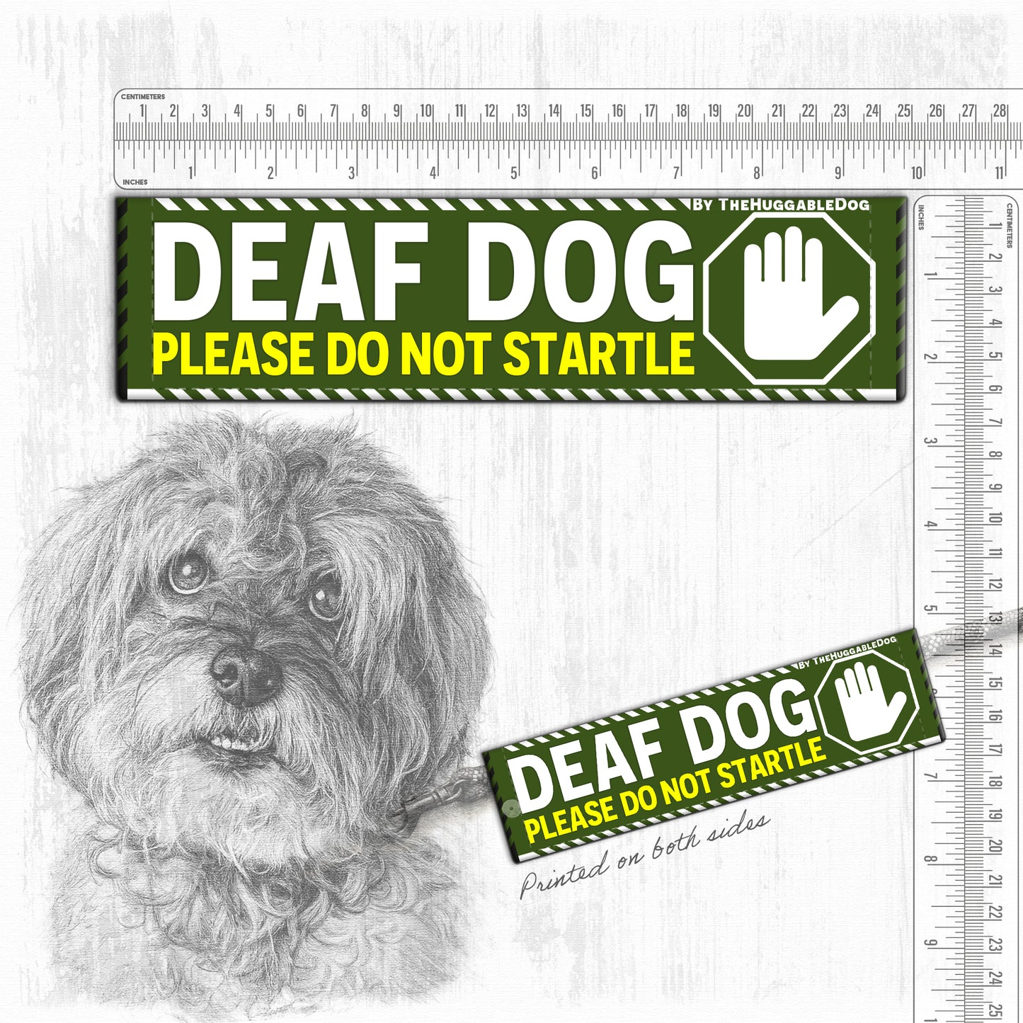 "DEAF DOG, please do not startle"