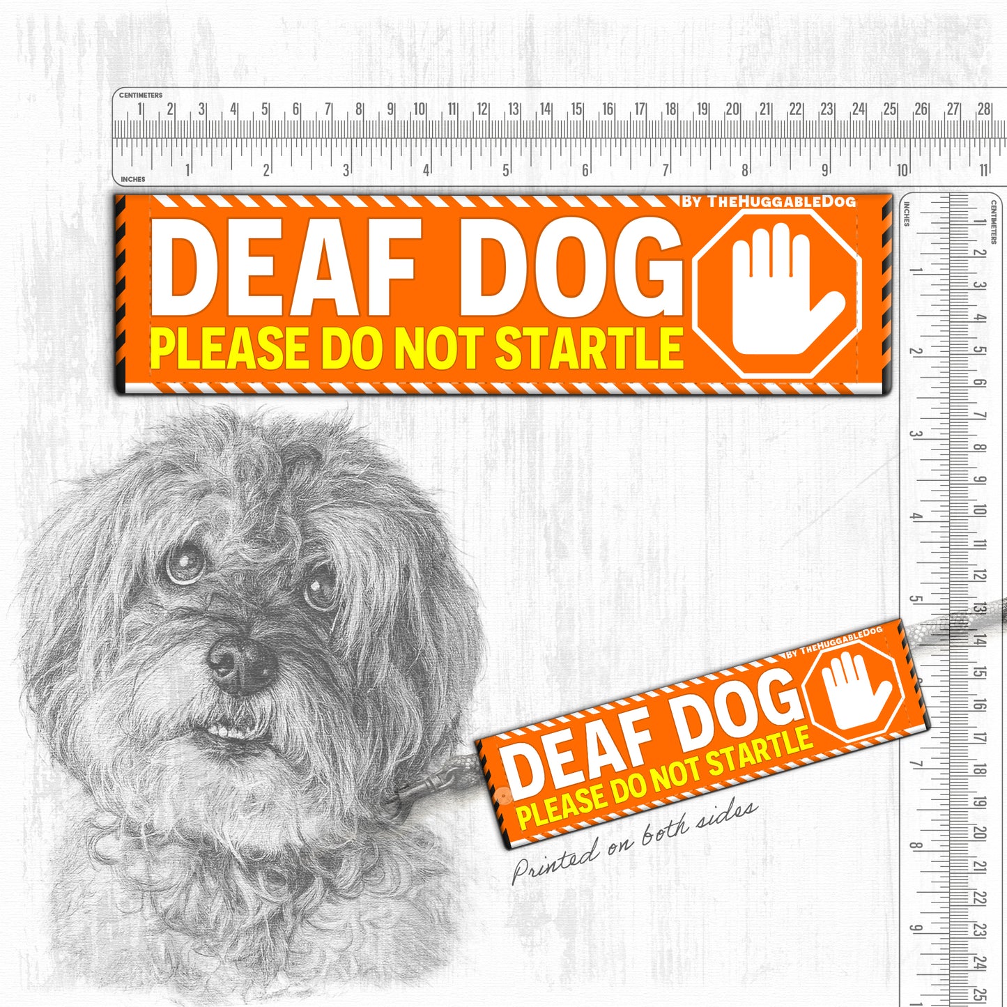 "DEAF DOG, please do not startle"