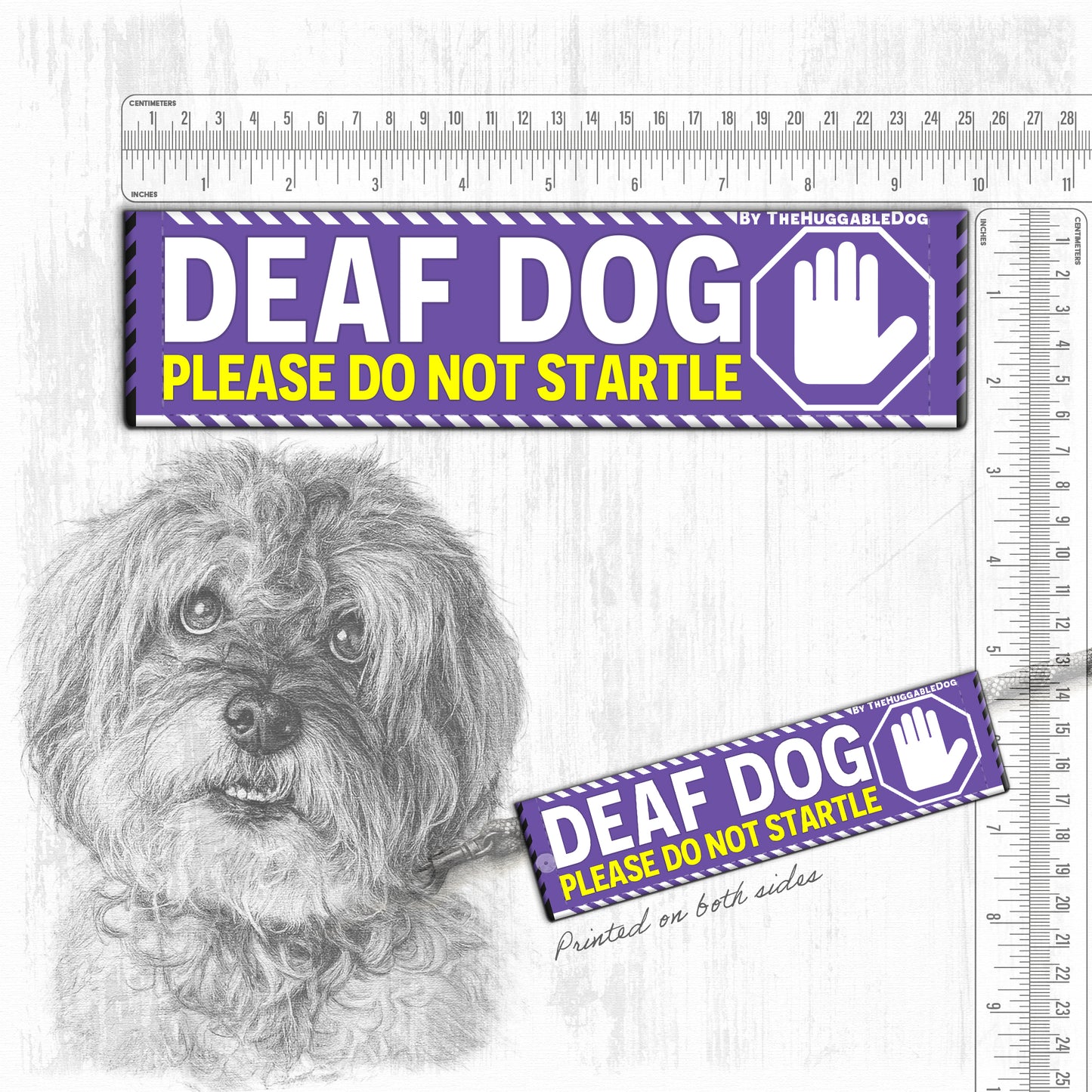 "DEAF DOG, please do not startle"