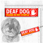 "DEAF DOG, please do not startle"