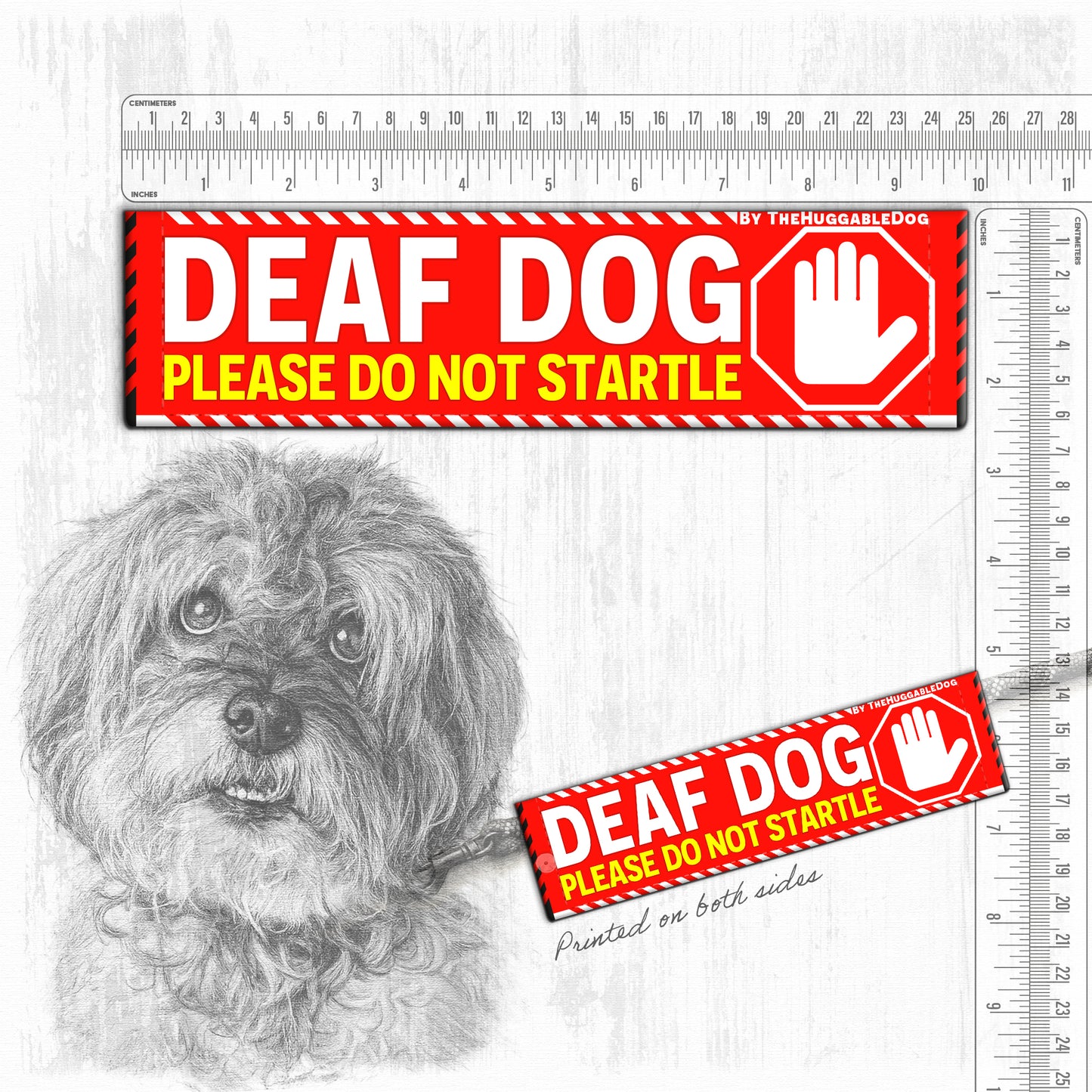 "DEAF DOG, please do not startle"