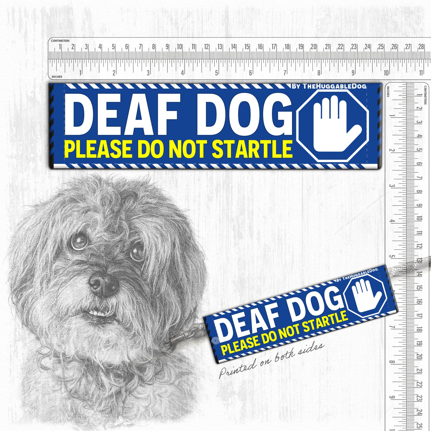 "DEAF DOG, please do not startle"