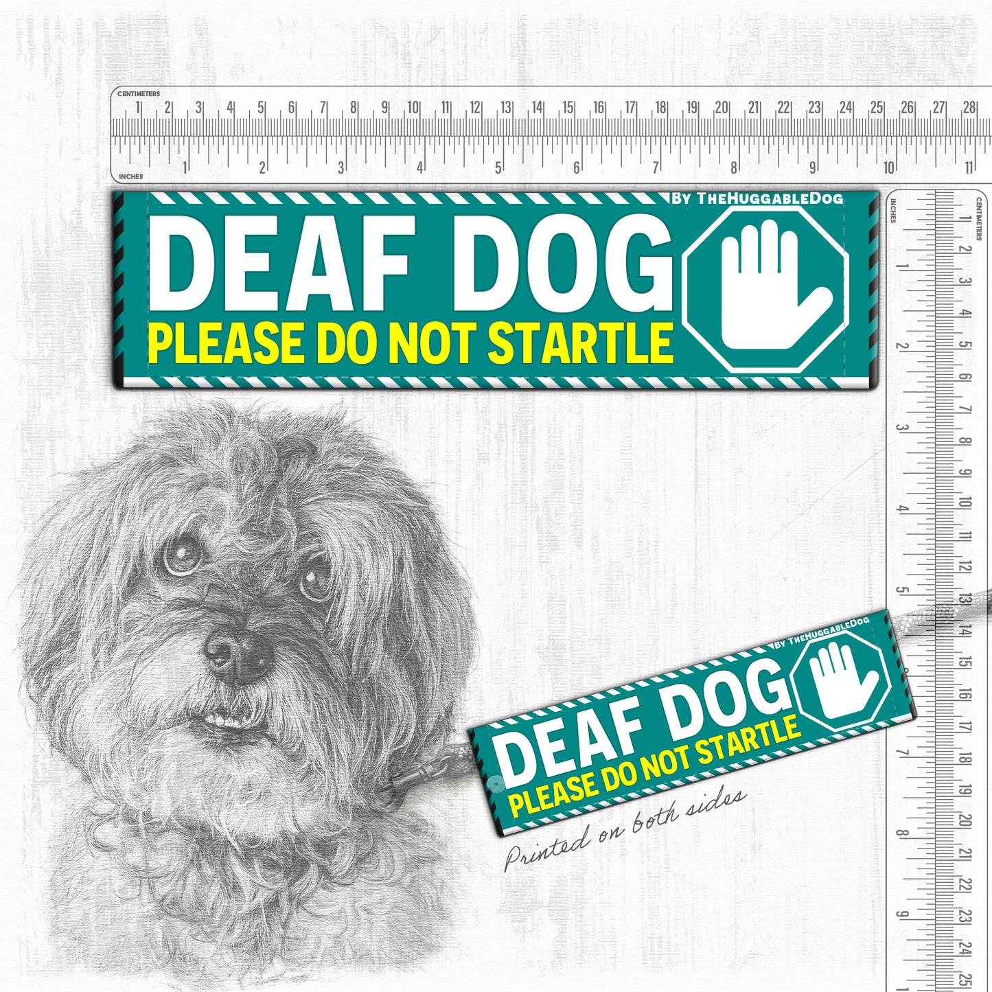 "DEAF DOG, please do not startle"