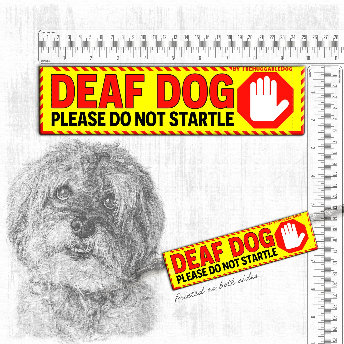 "DEAF DOG, please do not startle"