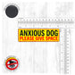 Please Give Space. Dog's Harnesses Patch. Size M to L.