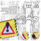 "Dog in TRAINING, do not distract". Leash sleeves for dog training.